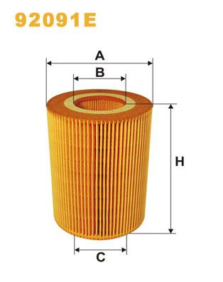 WIX FILTERS Масляный фильтр 92091E